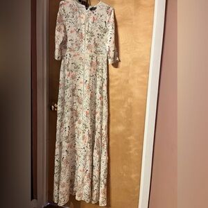 The Kopples silk floral maxi lined dress size small